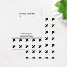 Modern Kiss Black White Pattern Earring Background