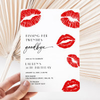 Modern Kissing My Twenties Goodbye 30th Birthday
