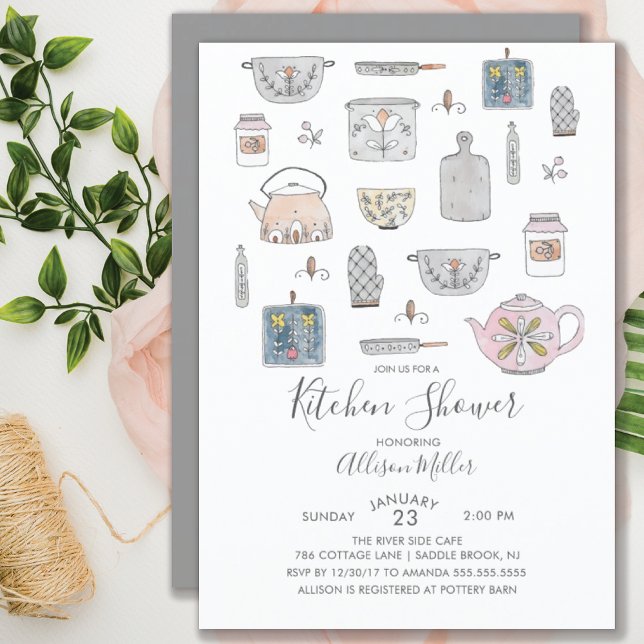 Modern Kitchen Bridal Shower Invitation (Creator Uploaded)