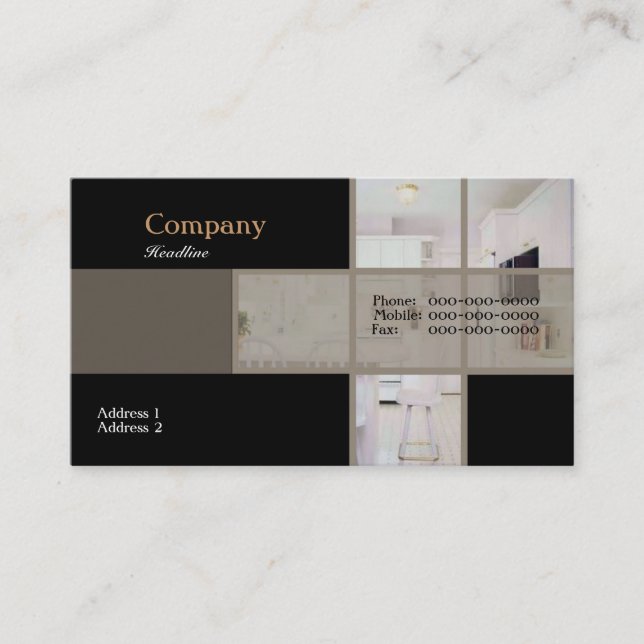 Modern Kitchen Business Card (Front)
