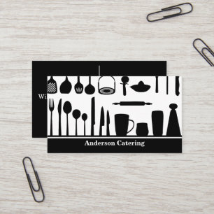 Modern Kitchen Catering Business Card