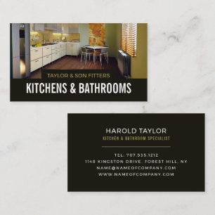 Modern Kitchen Design, Kitchen & Bathroom Fitter Business Card