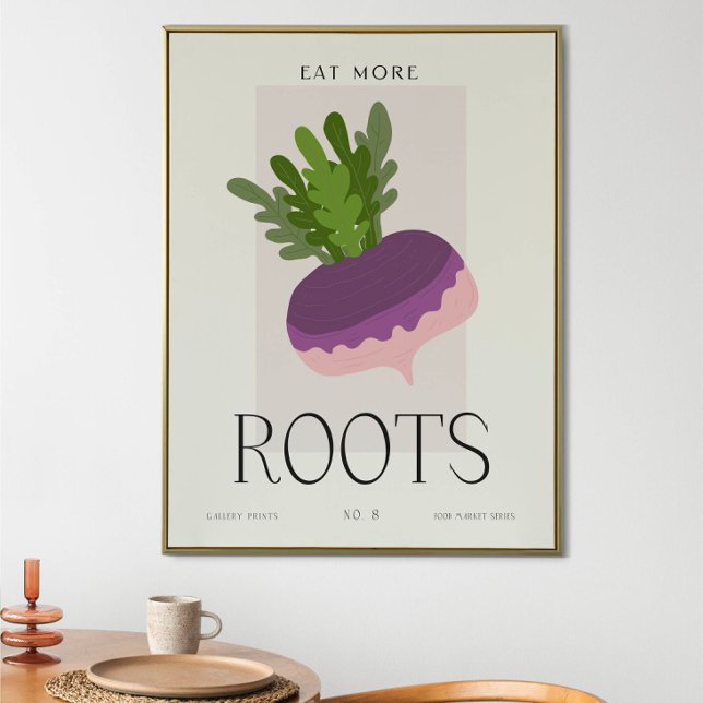 Modern Kitchen Root Vegetable Art Minimalist Food  Poster (Creator Uploaded)