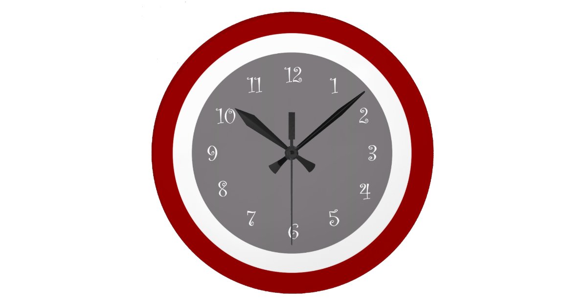 Modern Kitchen Wall Clocks Zazzle.co.uk