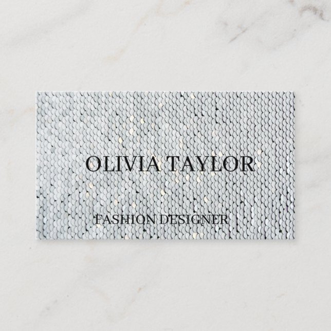 Modern knitting pattern business card (Front)