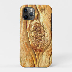 Modern Knotty Wood Grain Texture iPhone 11 Pro Case