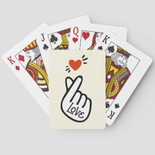 Modern Korean Love Symbol Playing Cards
