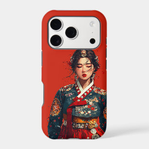 Modern Korean Woman in Hanbok Portrait