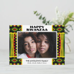 Modern Kwanzaa Photo Holiday Card