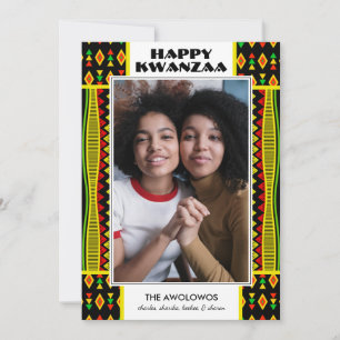 Modern Kwanzaa Photo Holiday Card
