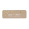 MODERN LABEL cute confetti spots gold eco kraft