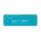 MODERN LABEL cute confetti spots gold turquoise