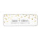MODERN LABEL cute mini confetti spots gold foil