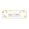 MODERN LABEL cute playful confetti spots gold foil