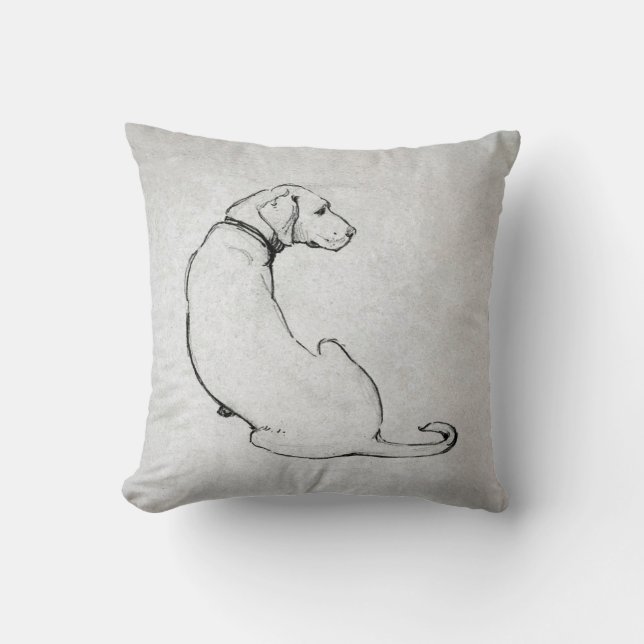 Modern Labrador Dog Art  Cushion (Front)