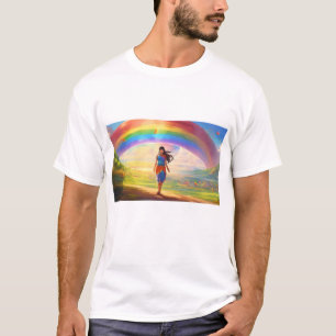 Modern Lady Behind the Rainbow T-Shirt