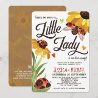 Modern Lady Bug Baby Shower