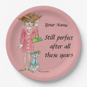 Modern Lady "Still Perfect" Refined Taste Paper Plate
