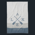 Modern Lake House Custom Coordinates Tea Towel<br><div class="desc">Add a splash of personality to your lake house! 🏞️ Customise our Lake House Coordinates kitchen towel with your details. The perfect accent for your lakeside retreat.  🌊  #LakeLife</div>