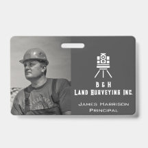 Modern Land Surveyor Business Photo ID