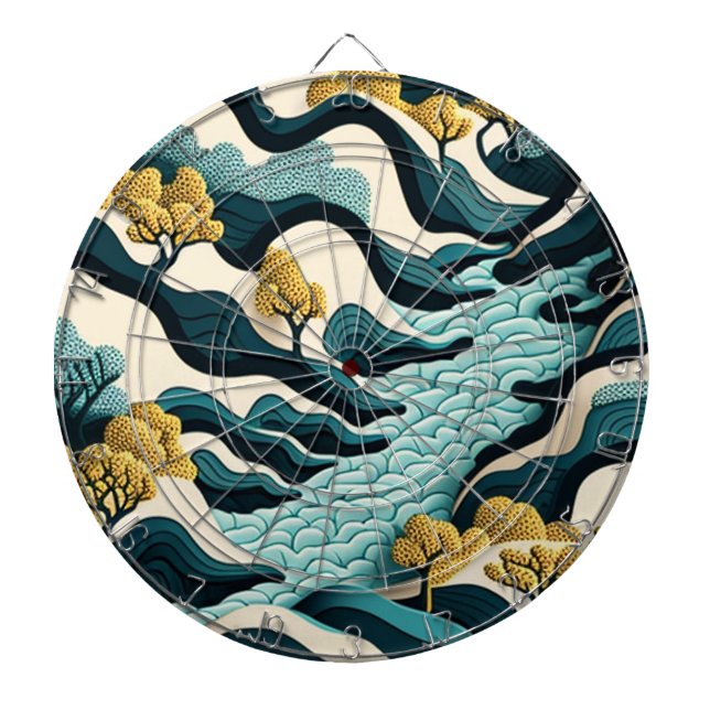 Modern Landscape Dartboard (Front)