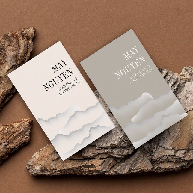 Modern Landscape Minimalist  Business Card (Modern Landscape Minimalist Business Card)