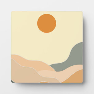 Modern landscape plaque