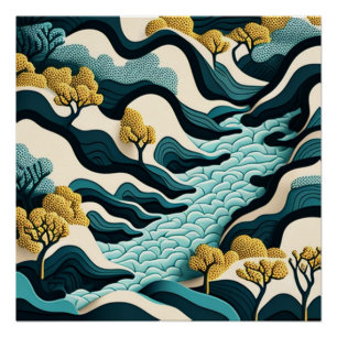 Modern Landscape Poster