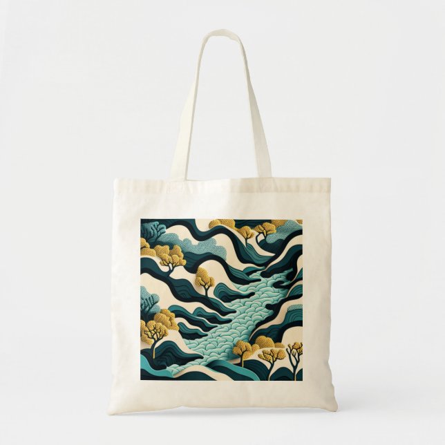 Modern Landscape Tote Bag (Front)
