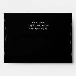Modern Large Black Chevron Design w/ Custom Text Envelopes