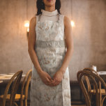 Modern Large White Peony Floral Flower  Apron<br><div class="desc">This design may be personalised by choosing the customise option to add text or make other changes. If this product has the option to transfer the design to another item, please make sure to adjust the design to fit if needed. Contact me at colorflowcreations@gmail.com if you wish to have this...</div>