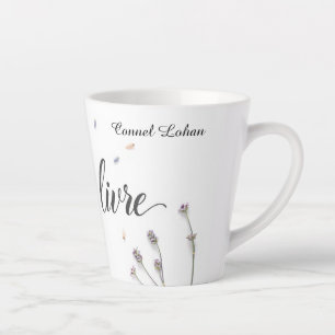 Modern L'Art de Vivre Aesthetic Personalised Latte Mug