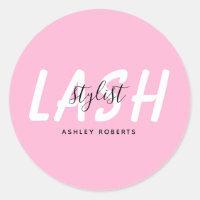 Modern lash stylist pink