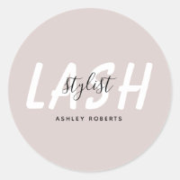 Modern lash stylist tan