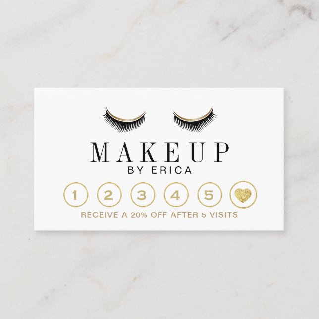 Modern Lashes Makeup Artist Loyalty Punch (Front)