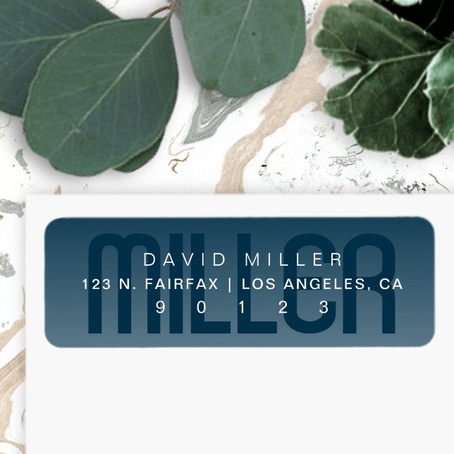 Modern Last Name Subtle Very Dark Blue Gradient (Creator Uploaded)