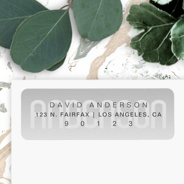 Modern Last Name with Subtle Grey Gradient (Creator Uploaded)