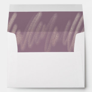 Modern Lavender Abstract Wedding Envelope Liner