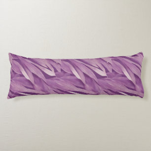 Modern Lavender Leaves Pattern Body Cushion