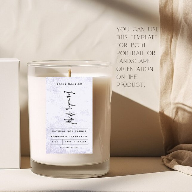 Modern Lavender Rustic Label (Creator Uploaded)