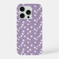 Modern Lavender Tulip White Floral Pattern