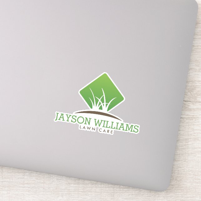 Modern Lawn Care/Landscaping Grass Logo (Detail)