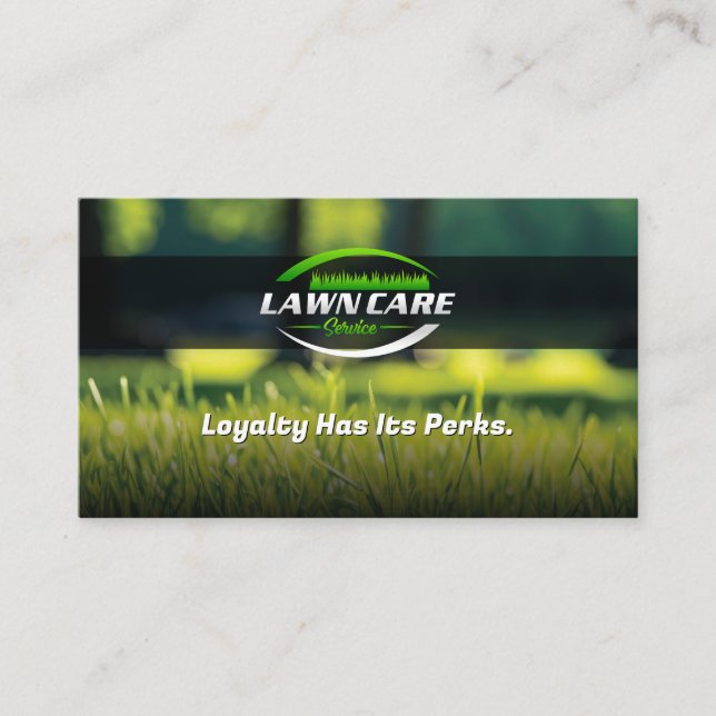 Modern Lawn Care & Landscaping Loyalty Card (Front)