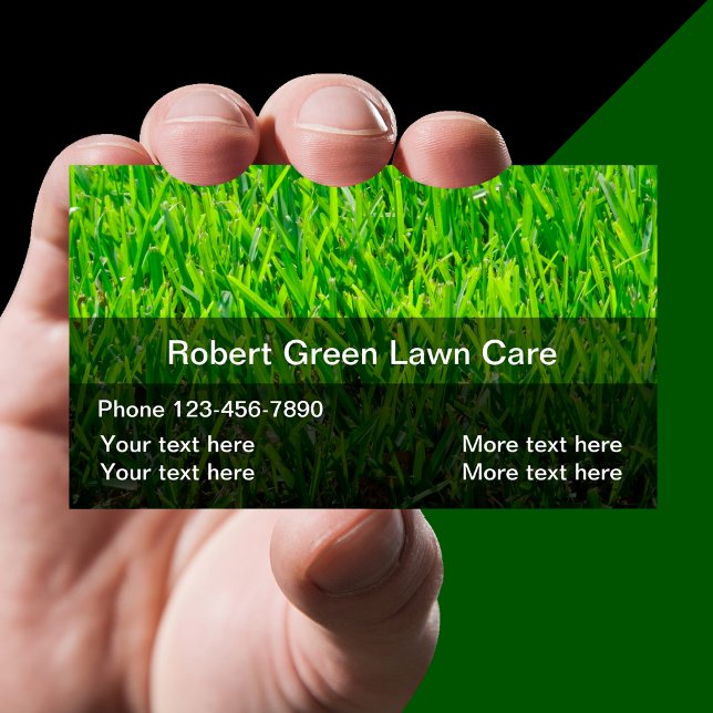 Modern Lawn Care Services Business Card (Creator Uploaded)
