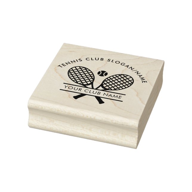 Modern Lawn Tennis Club Name Team Office Rubber Stamp (Stamp)