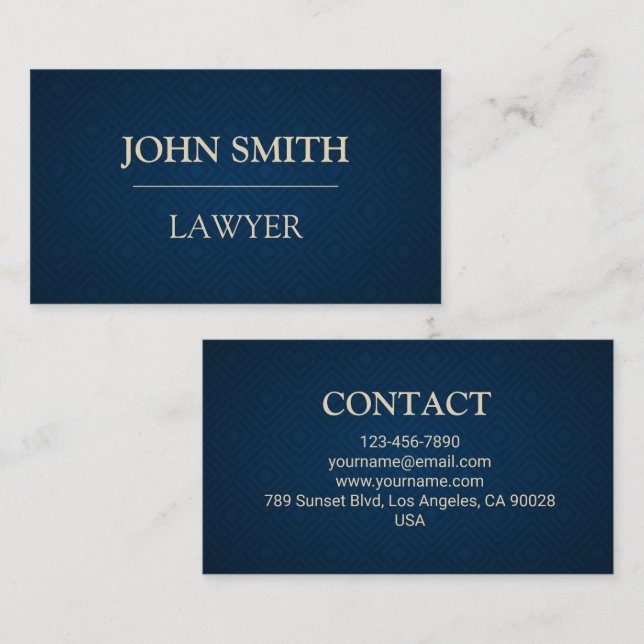 Modern Lawyer Business Card (Front/Back)