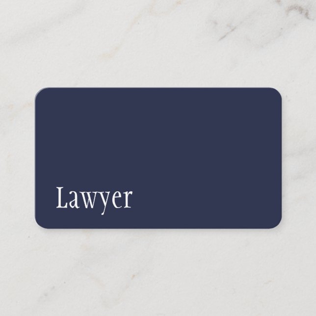 Modern Lawyer Business Card (Front)