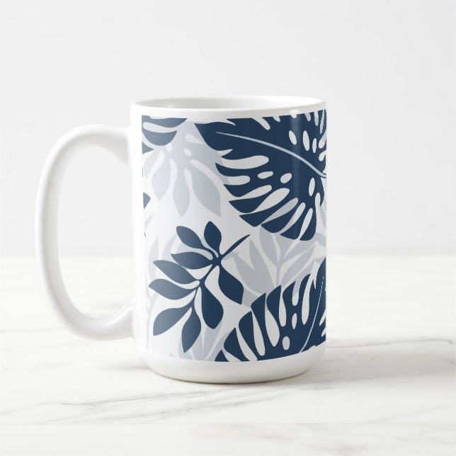 Modern leaf pattern coffee mug (Left)