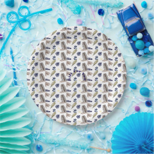 Modern Leaf Pattern Party Supplies Paper Plate