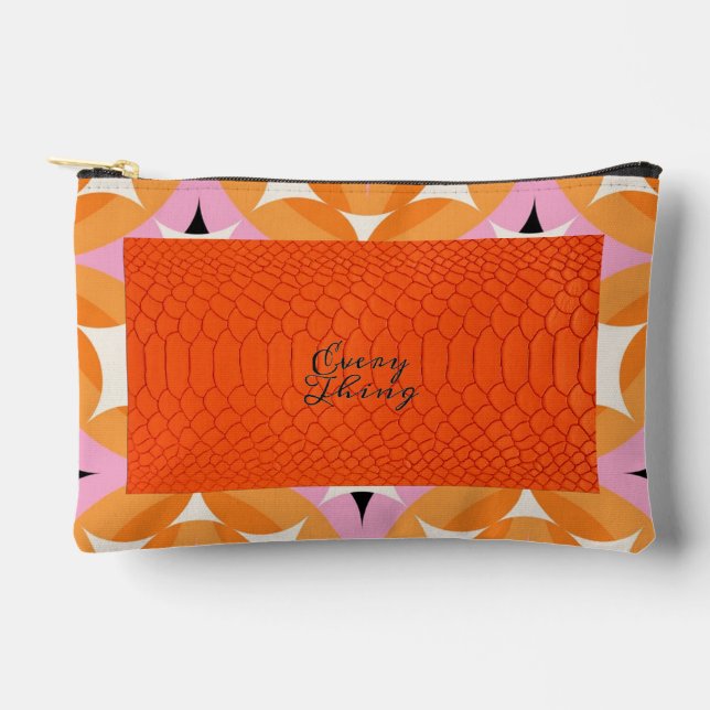  Modern leather  Accessory Pouch (Front)